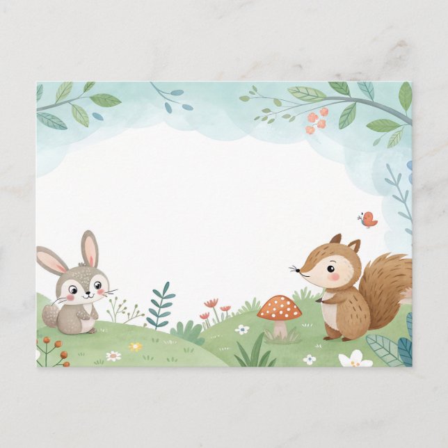 Cute Critters in Nature Postcard (Front)