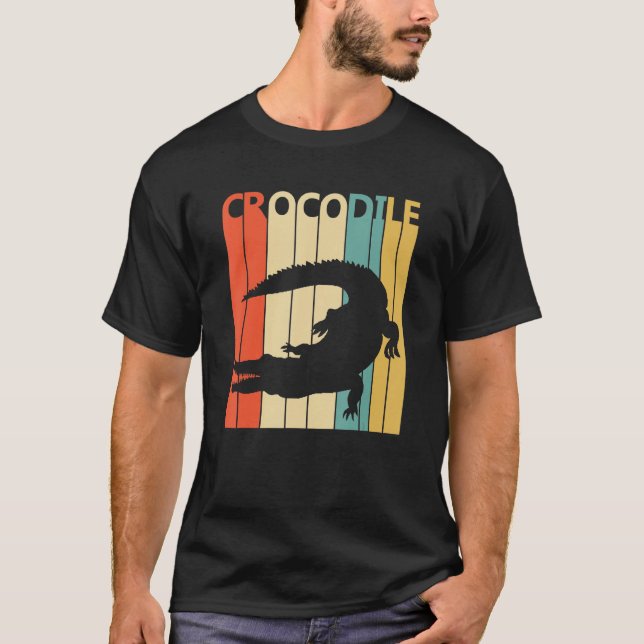 Cute Crocodile Animal T-Shirt (Front)
