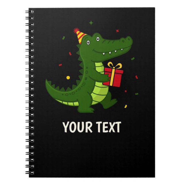 Cute Crocodile Gift Notebook (Front)