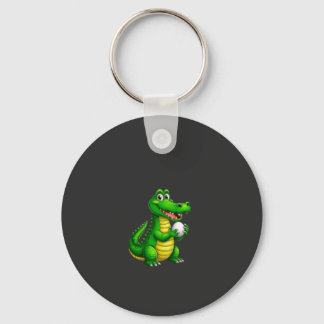 Cute Crocodile Stay Wild Keychain – Fun Wild Anim