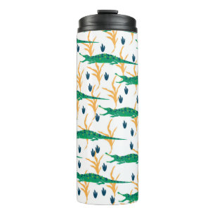 Cute crocodiles seamless pattern. Cartoon animals. Thermal Tumbler