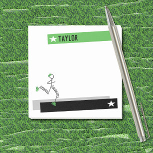 Cute Cross Country Grass Runner Personalized Post-it Notes