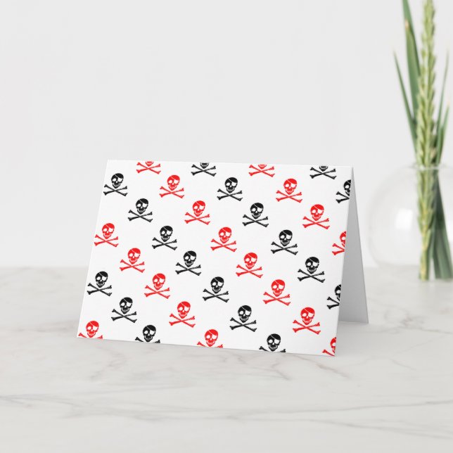 Cute Crossed Bones Greeting Card (Front)