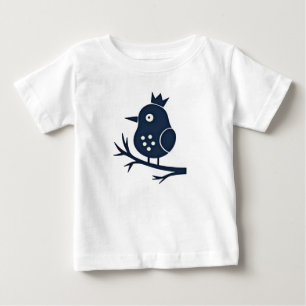 Cute Crowned Bird Toddler T-Shirt