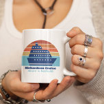 Cute Cruise Ship Family Trip Sunset Personalized Coffee Mug<br><div class="desc">Cool custom cruise ship mug for your family reunion or spring break trip to Bermuda,  The Bahamas,  or The Caribbean. Customize this cute keepsake with your family name and destination or year.</div>