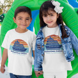 Cute Cruise Ship Family Trip Sunset Personalized Toddler T-shirt<br><div class="desc">Cool custom cruise ship toddler t-shirts for your family reunion or spring break trip to Bermuda,  The Bahamas,  or The Caribbean. Customize these cute sunset tees with your family name and destination or year.</div>