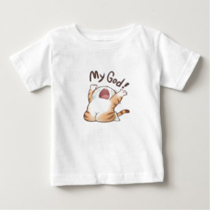Cute Crying Cat Meme Funny T-Shirt