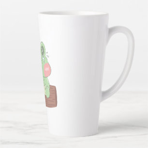 Cute Crying Frog Kids T-Shirt Adorable Frog Grap Latte Mug