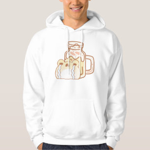 Cute crying frog with kawaii smoothie hoodie