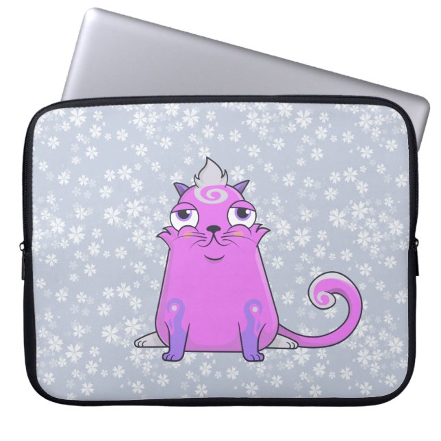 Cute cryptokitty Bella wants to play Laptop Sleeve (Front)