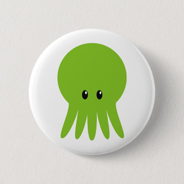 Cute Cthulhu 2 Inch Round Button (Front)