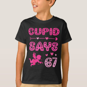 Cute Cud Says 67 Funny Meme Nk Valentine's Day T-Shirt