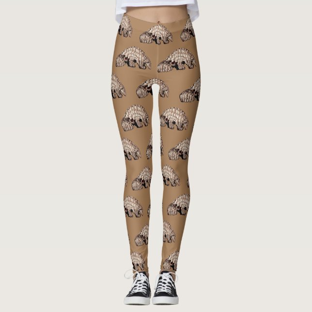 Cute Cuddly Pangolin Leggings (Front)