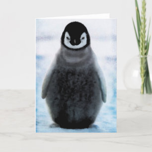 Cute Cuddly Penguin Lover Art Gift Card