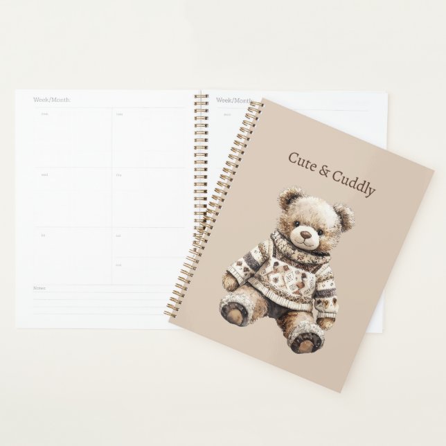 Cute & Cuddly Teddy Bear Planner (Display)