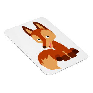 Cute Cunning Cartoon Fox Flexible Magnet