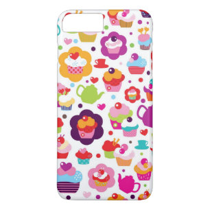 Cute cup cake and tea pot Case-Mate iPhone case