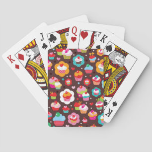 Cute Cup Cake Pattern Playing Cards