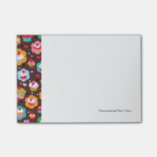 Cute Cup Cake Pattern Post-it Notes