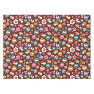 Cute Cup Cake Pattern Tablecloth