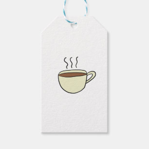 CUTE CUP OF COFFEE GIFT TAGS