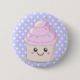 Cute Cupcake 2 Inch Round Button