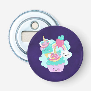 Cute Cupcake and Happy Ice Cream Bottle Opener