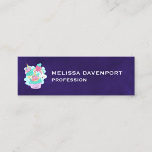 Cute Cupcake and Happy Ice Cream Mini Business Card