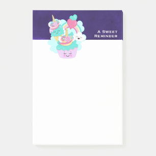 Cute Cupcake and Happy Ice Cream Post-it Notes