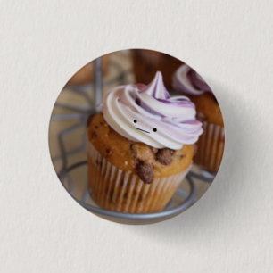 Cute Cupcake badge 1 Inch Round Button