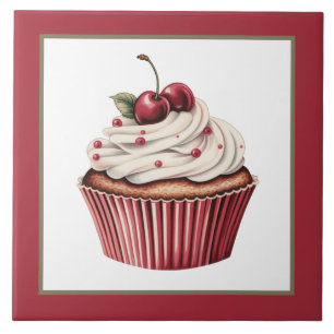Cute cupcake bakery home business crafting tile