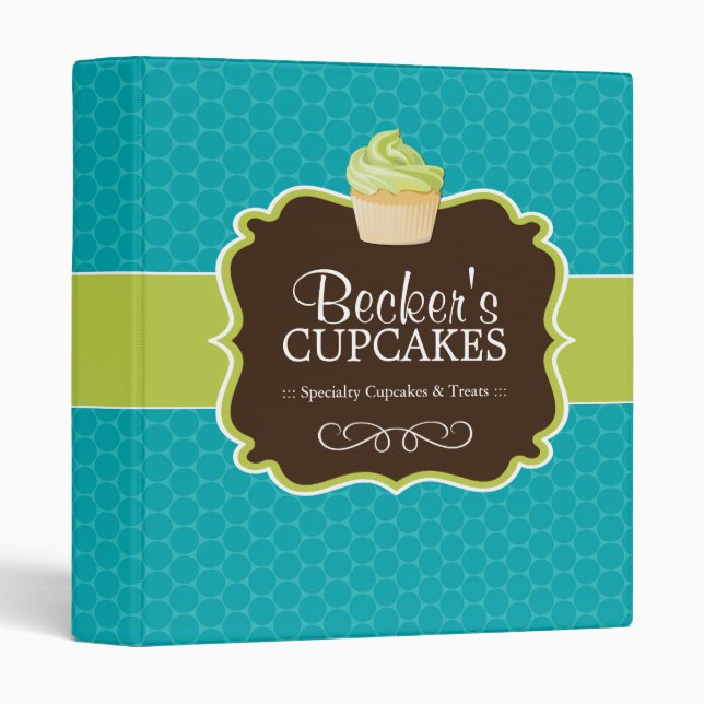 Cute Cupcake Binder (Front/Spine)