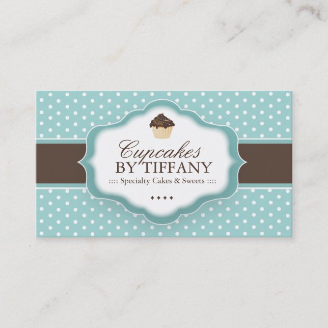 Cute Cupcake Business Card (Front)