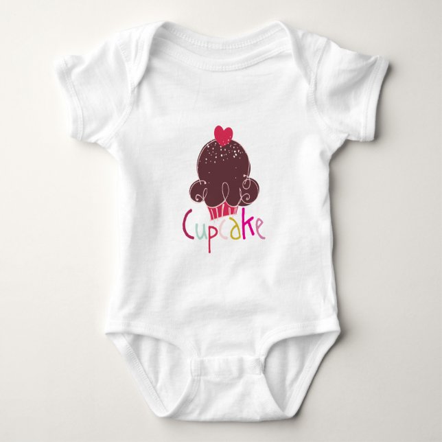 Cute Cupcake Infant Bodysuit (Front)