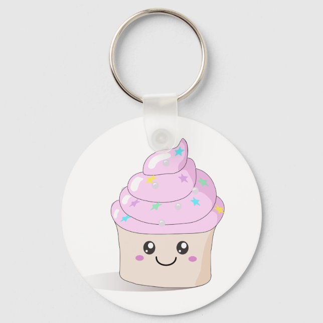 Cute Cupcake Keychain (Front)