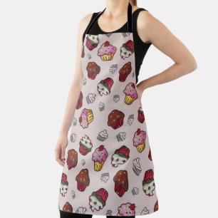 Cute Cupcake Pattern Apron