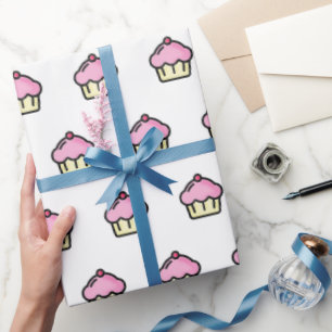 Cute Cupcake Pattern Wrapping Paper