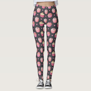 Cute Cupcake Print Leggings