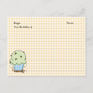 Cute Cupcake Recipe Cards