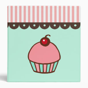Cute Cupcake Recipe School Binder Folder