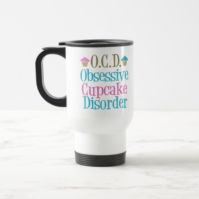 Cute Cupcake Travel Mug (Left)
