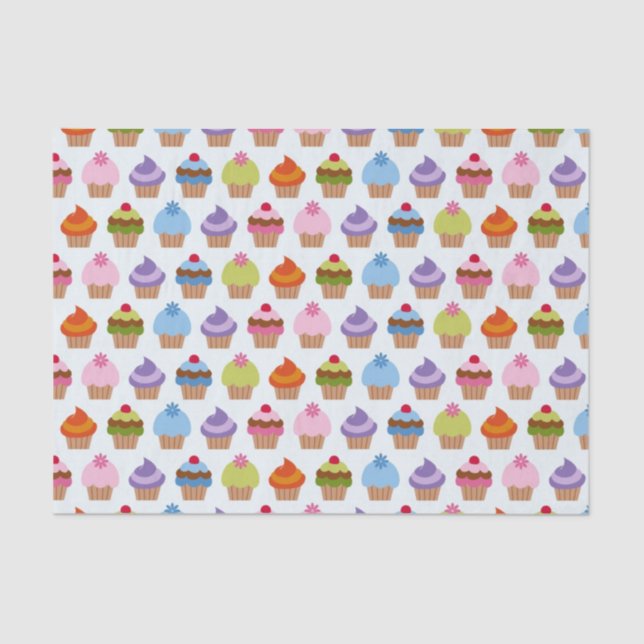 Cute Cupcake Variety Tissue Paper (Front)