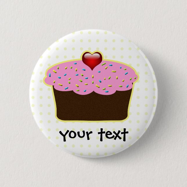 Cute Cupcakes 2 Inch Round Button (Front)
