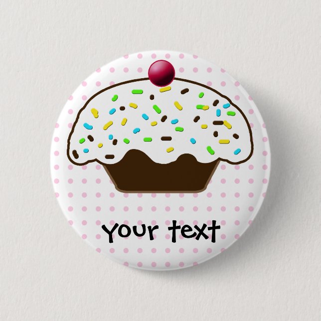 Cute Cupcakes 2 Inch Round Button (Front)