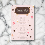 Cute Cupcakes Bakery Pattern Pink Flyer<br><div class="desc">Coordinates with the Cute Cupcakes Bakery Pattern Pink Business Card Template by 1201AM. This super cute and whimsical flyer template features a falling cupcake pattern with a decorative box to hold your name or business name. Personalize the text for your own announcement or promotion. Also works great as a menu...</div>