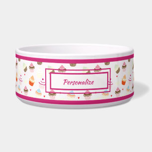 Cute Cupcakes Cake Dessert Pattern Cat Dog