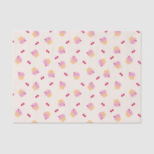 Cute Cupcakes & Cherries Tissue Paper