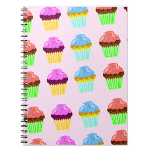 Cute Cupcakes Deluxe Pattern Notebook