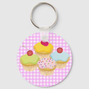 Cute Cupcakes Keychain
