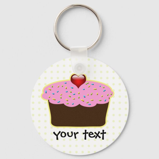Cute Cupcakes Keychain (Front)